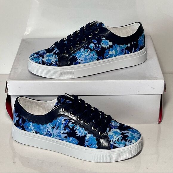 Isaac Mizrahi Live! Floral Printed Sneakers - Picture 1 of 7